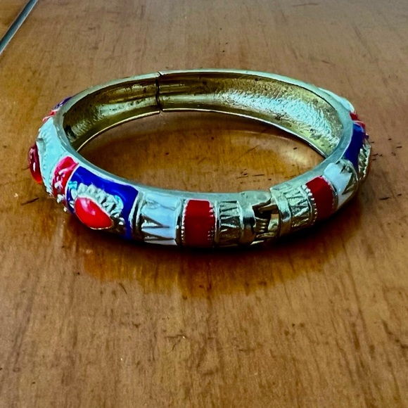 Vibrant Enamel Bangle Bracelet - Picture 1 of 5